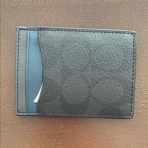 Black Leather Card Holder
